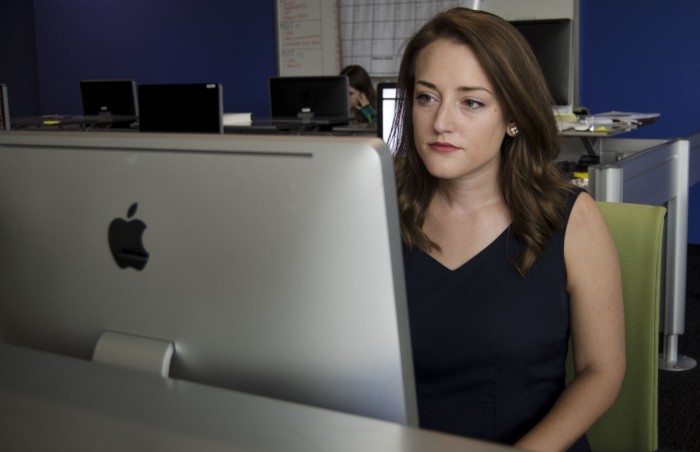 Amy Slanchik reports in the Walter Cronkite School of Journalism at Arizona State University. Photo by: David Ryan